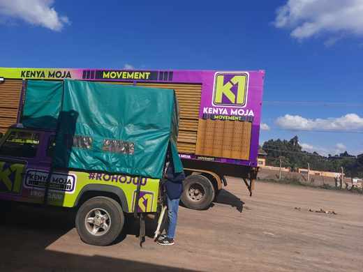 K1 branded convoy truck