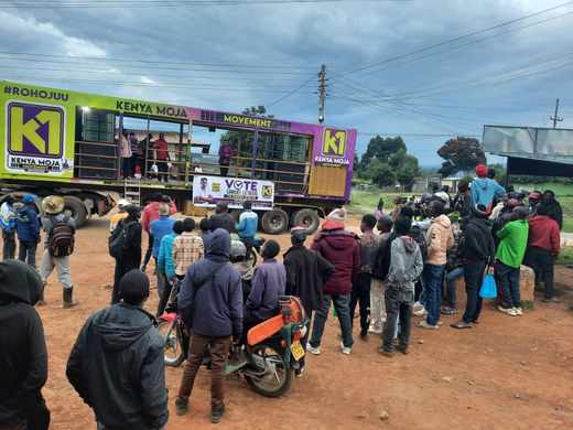 Truck rally draws a crowd